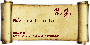 Nérey Gizella névjegykártya