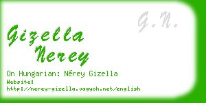 gizella nerey business card