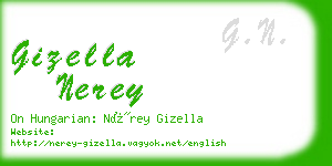 gizella nerey business card